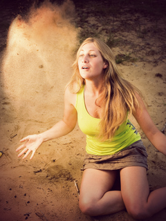 Playin' with sand Playin' with sand